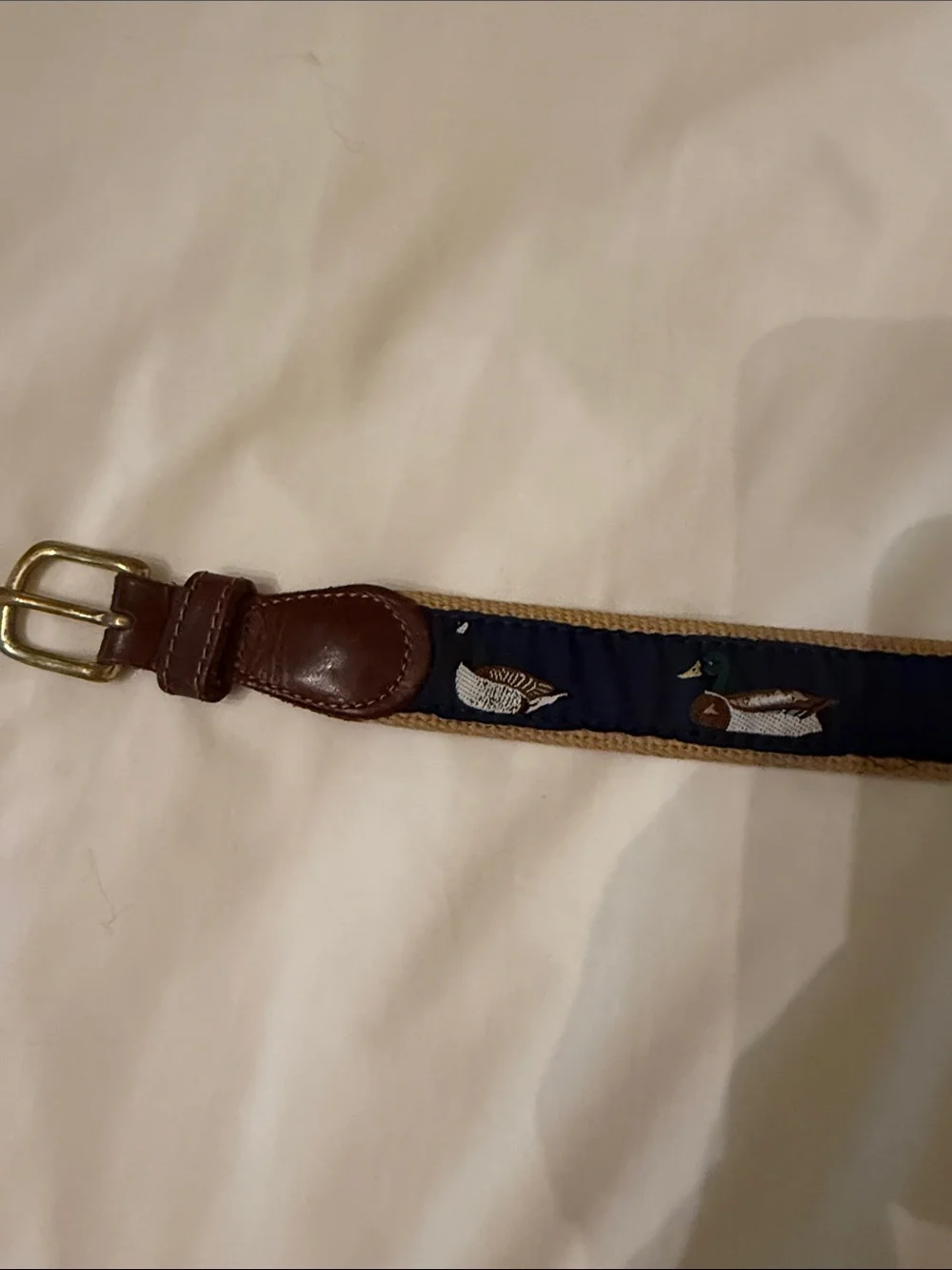 Preston Boys Preppy Belt size 24 with mallard ducks